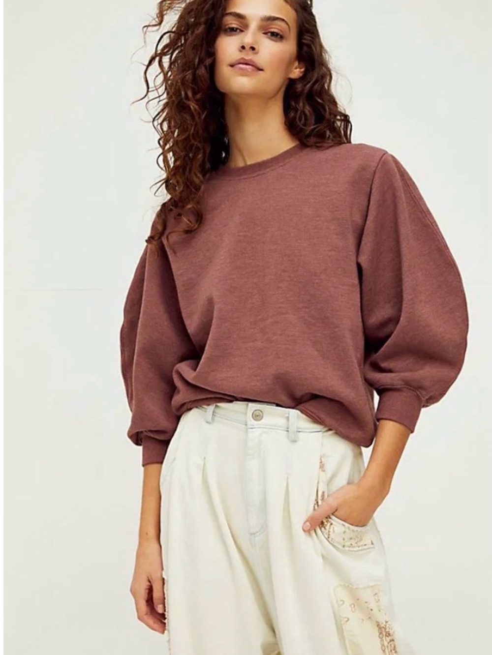 AGOLDE
Thora Heathered Sweatshirt